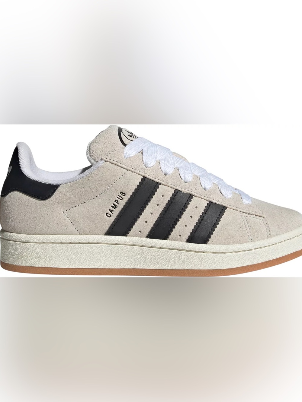 ***NWT*** adidas Campus 00s Crystal White (Grey) and Black Stripe. Box included.